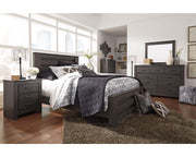 Brinxton Queen Panel Bed, Dresser, Mirror, Chest and Nightstand