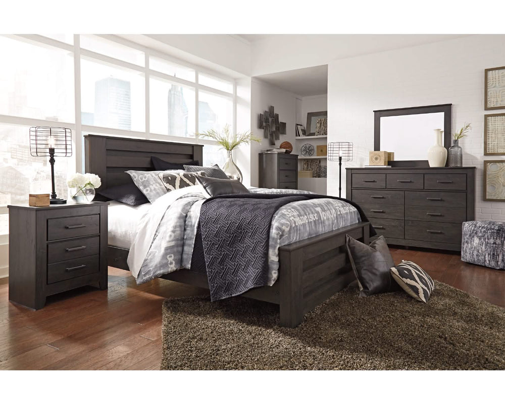 Cama Queen con paneles Brinxton
