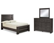 Brinxton Full Panel Bed, Dresser and Mirror