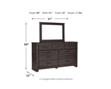 Brinxton King/California King Panel Headboard, Dresser and Mirror