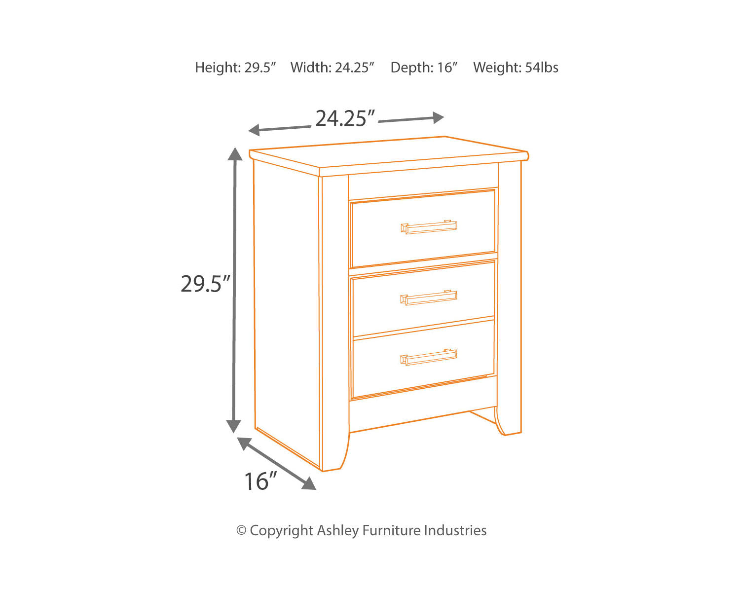 Brinxton Dresser, Mirror and Nightstand