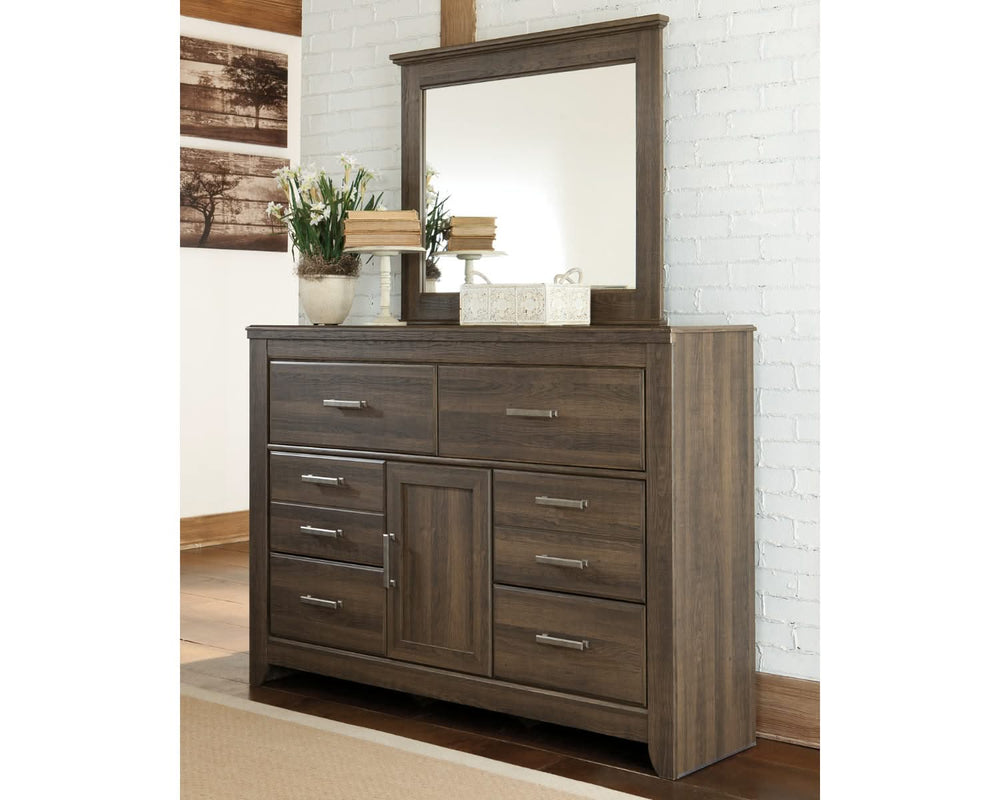 Juararo Queen Panel Headboard, Dresser and Mirror