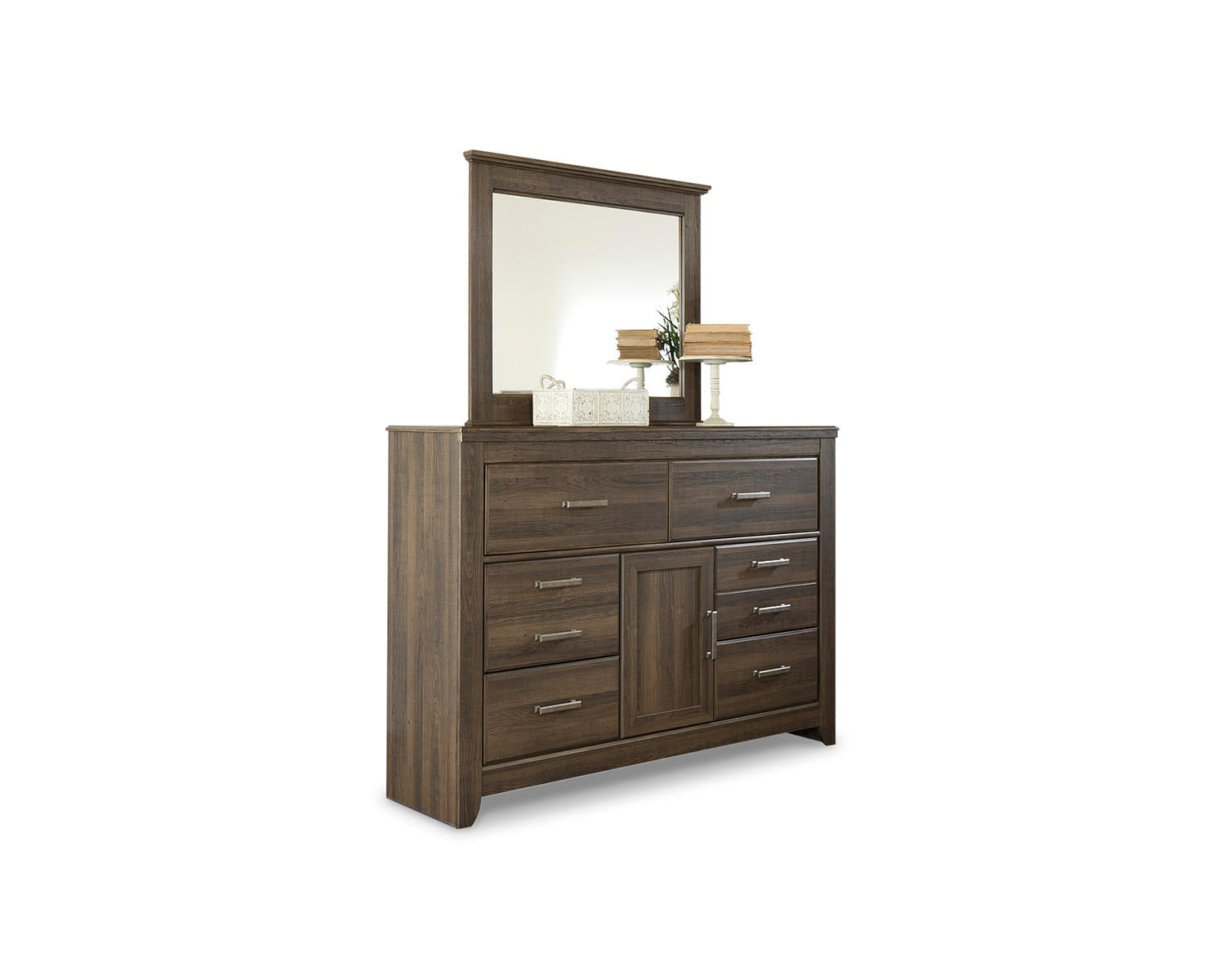 Juararo Queen Poster Bed, 2 Dressers, Mirror and 2 Nightstands