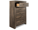 Juararo King Panel Bed, Dresser, Chest and 2 Nightstands