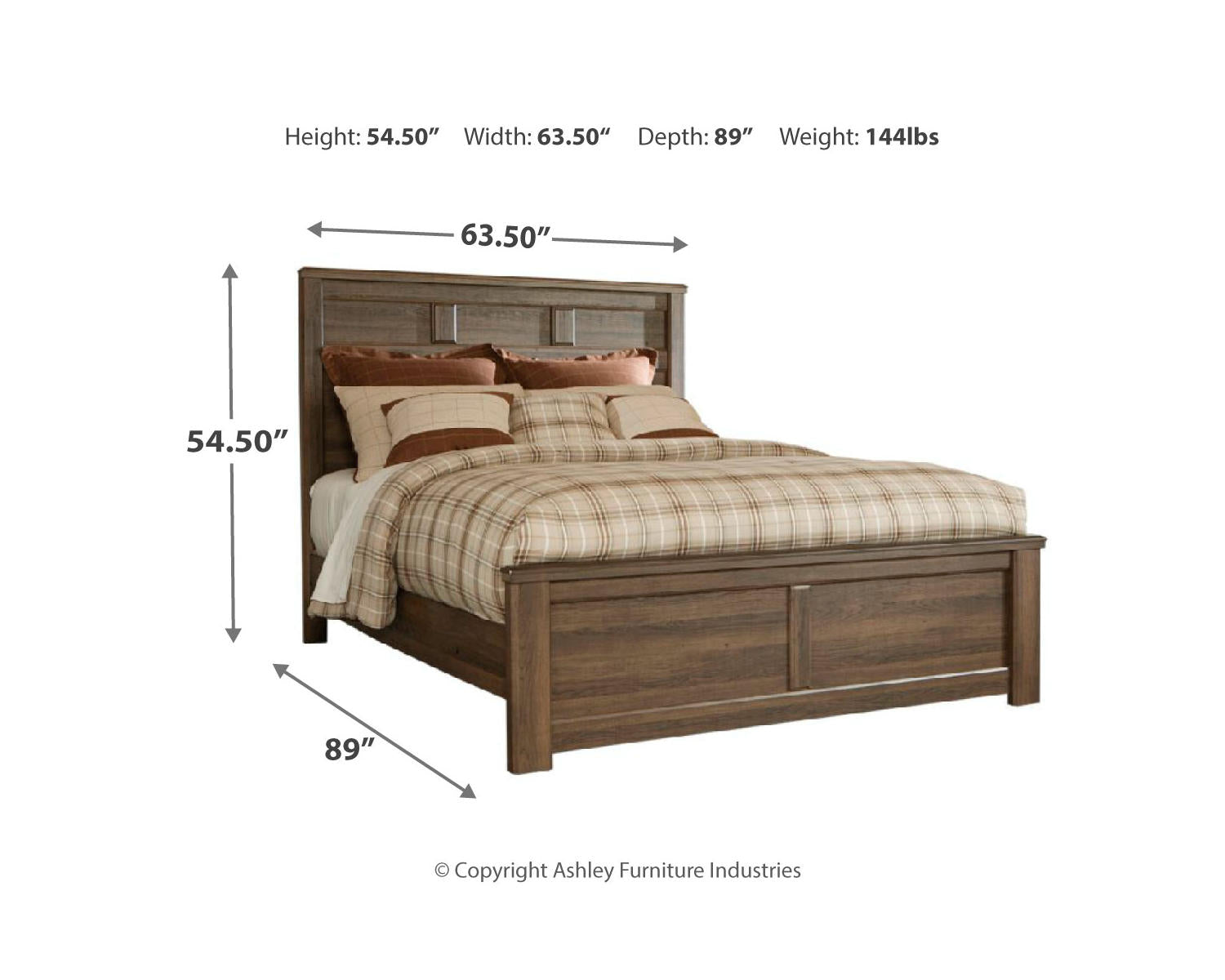 Juararo Queen Panel Bed