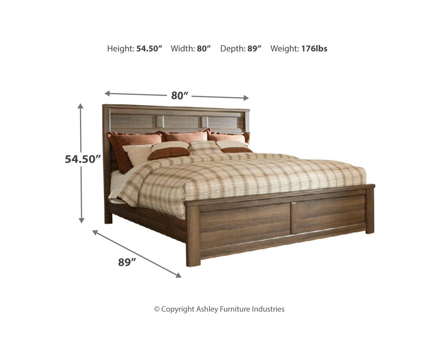 Juararo King Panel Bed