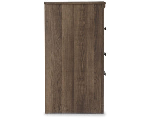 Cama Queen Juararo con paneles, tocador, espejo y mesita de noche