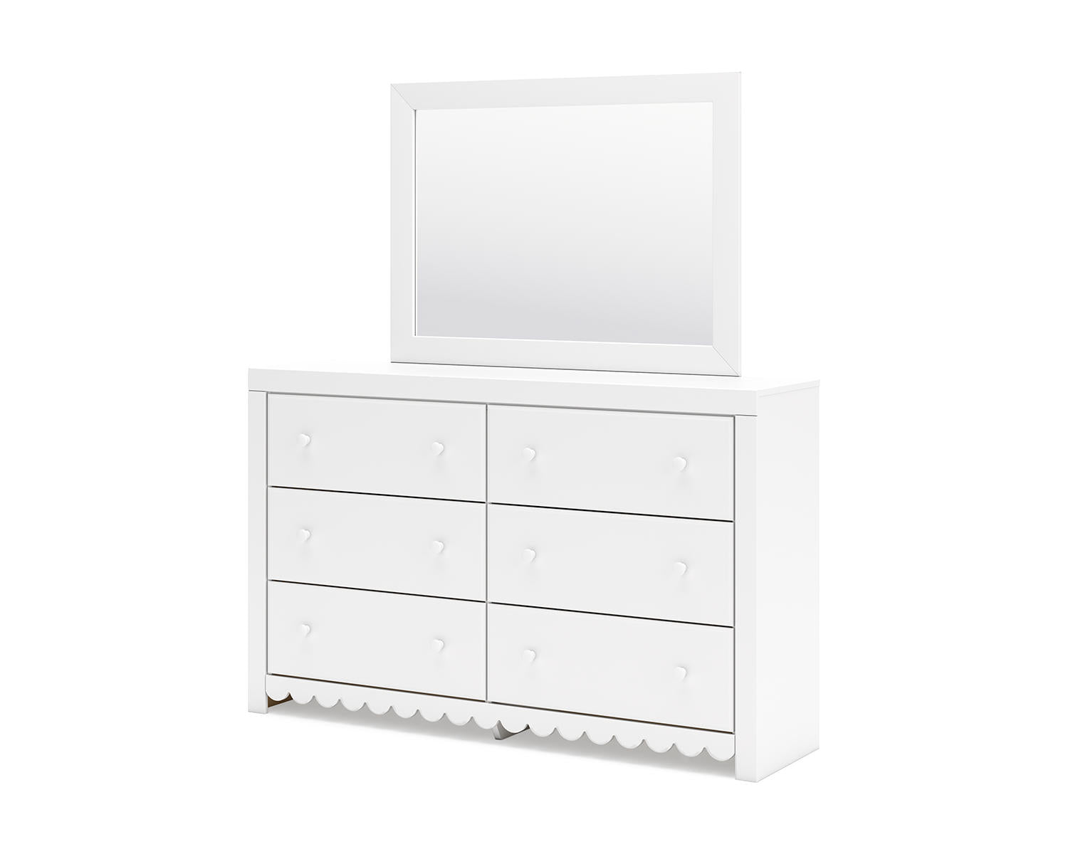 Mollviney Full Panel Storage Bed, Dresser and Mirror