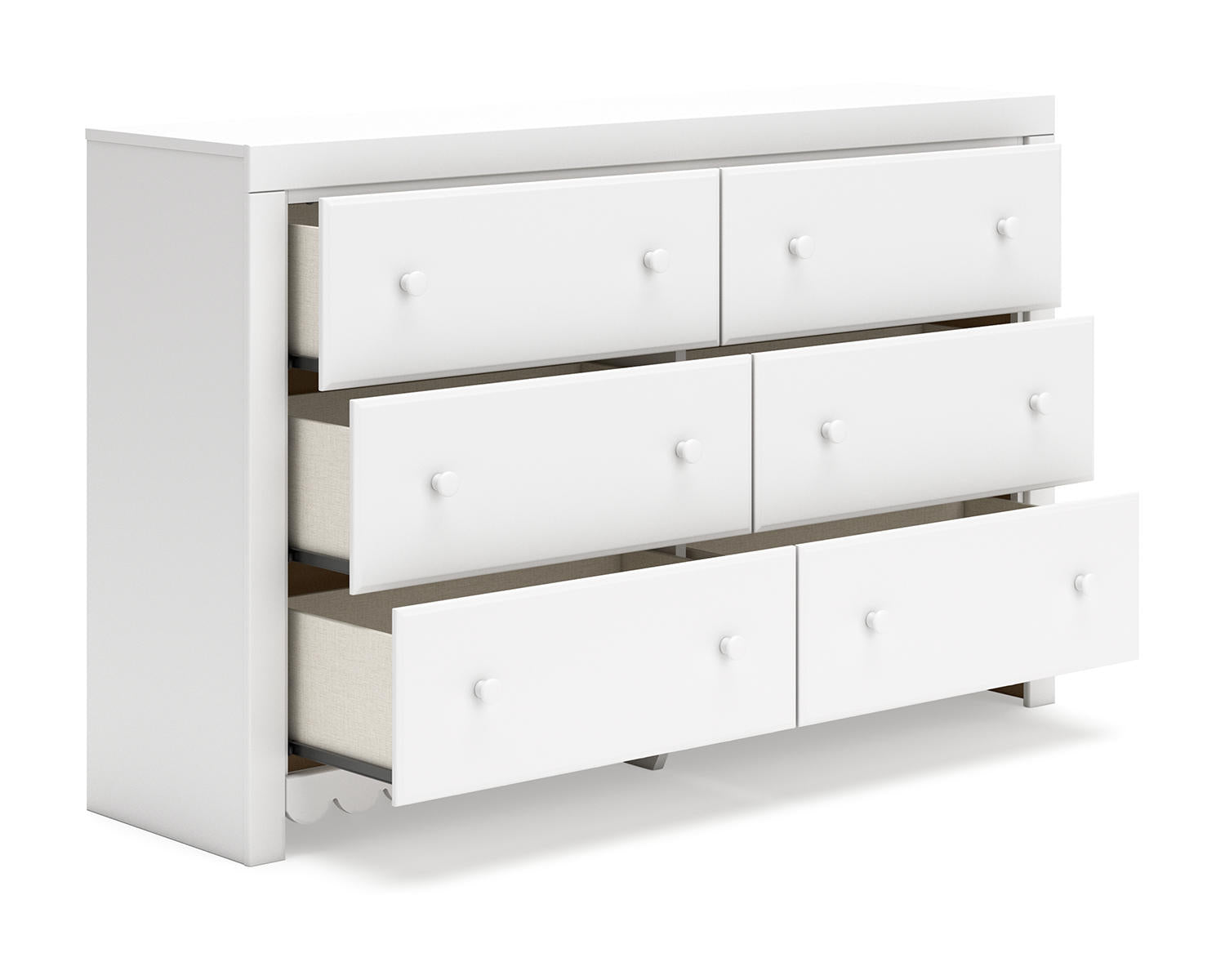 Mollviney Full Panel Storage Bed, Dresser and Nightstand