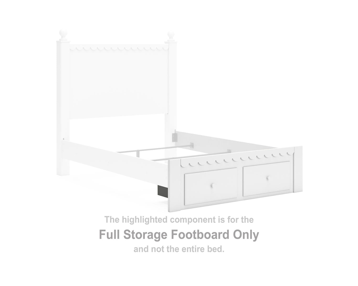 Mollviney Full Storage Footboard