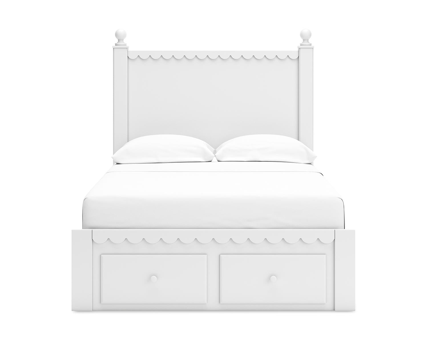 Mollviney Full Panel Storage Bed, Dresser and Nightstand