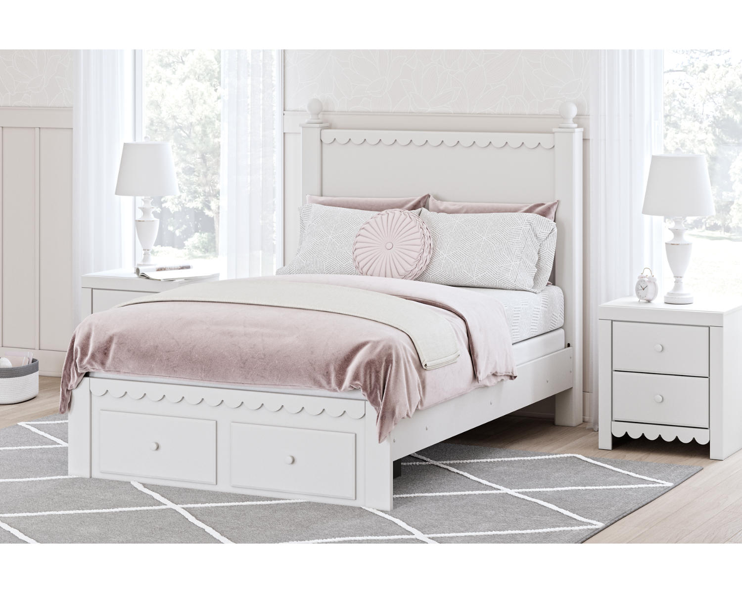 Mollviney Full Panel Storage Bed