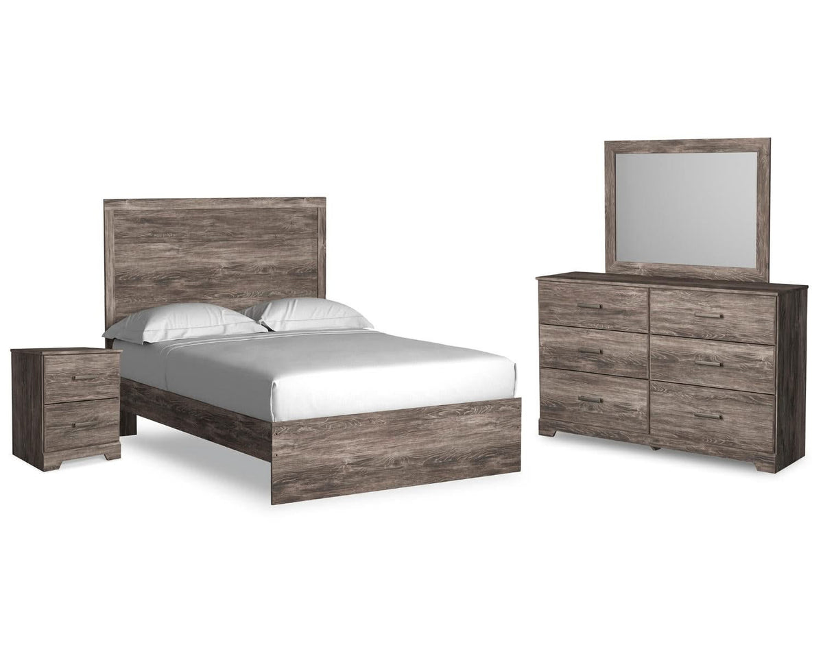 Ralinksi Full Panel Bed, Dresser, Mirror and Nightstand