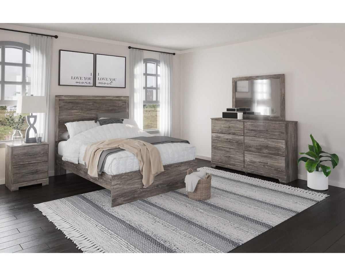 Ralinksi Full Panel Bed, Dresser, Mirror and Nightstand