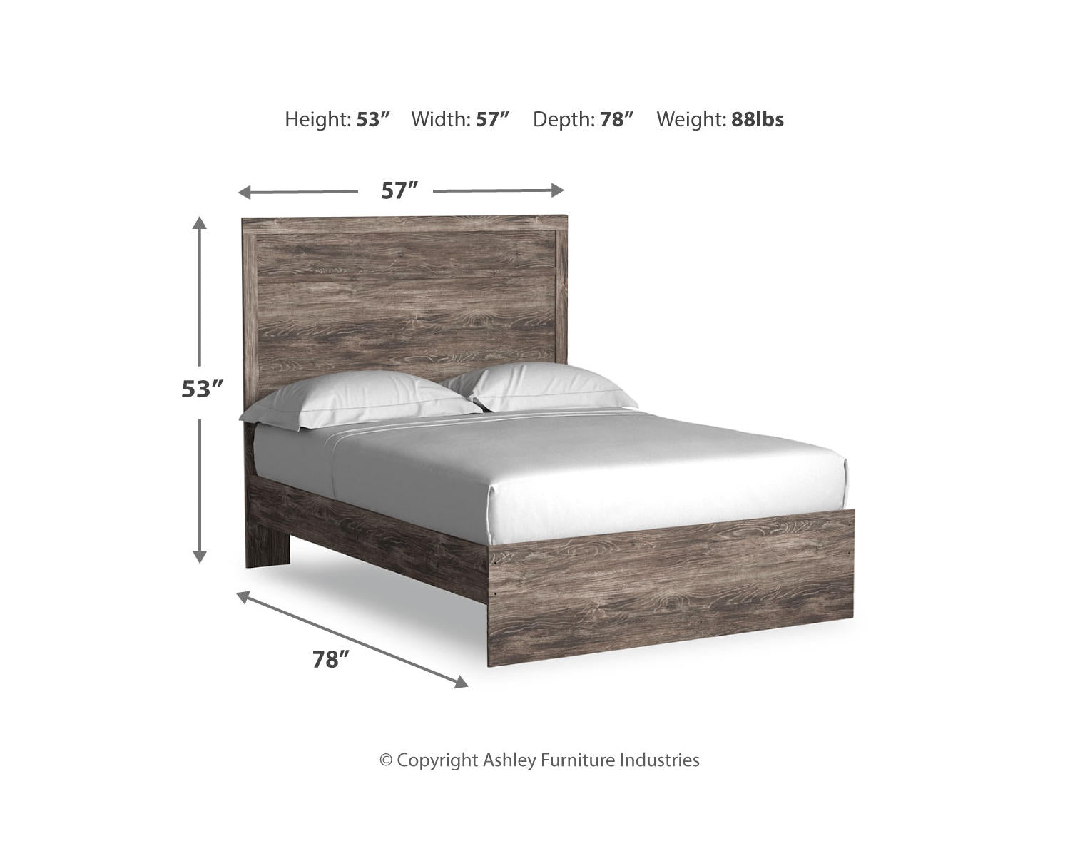 Ralinksi Full Panel Bed, Dresser and Mirror