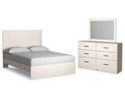 Stelsie Queen Panel Bed, Dresser and Mirror