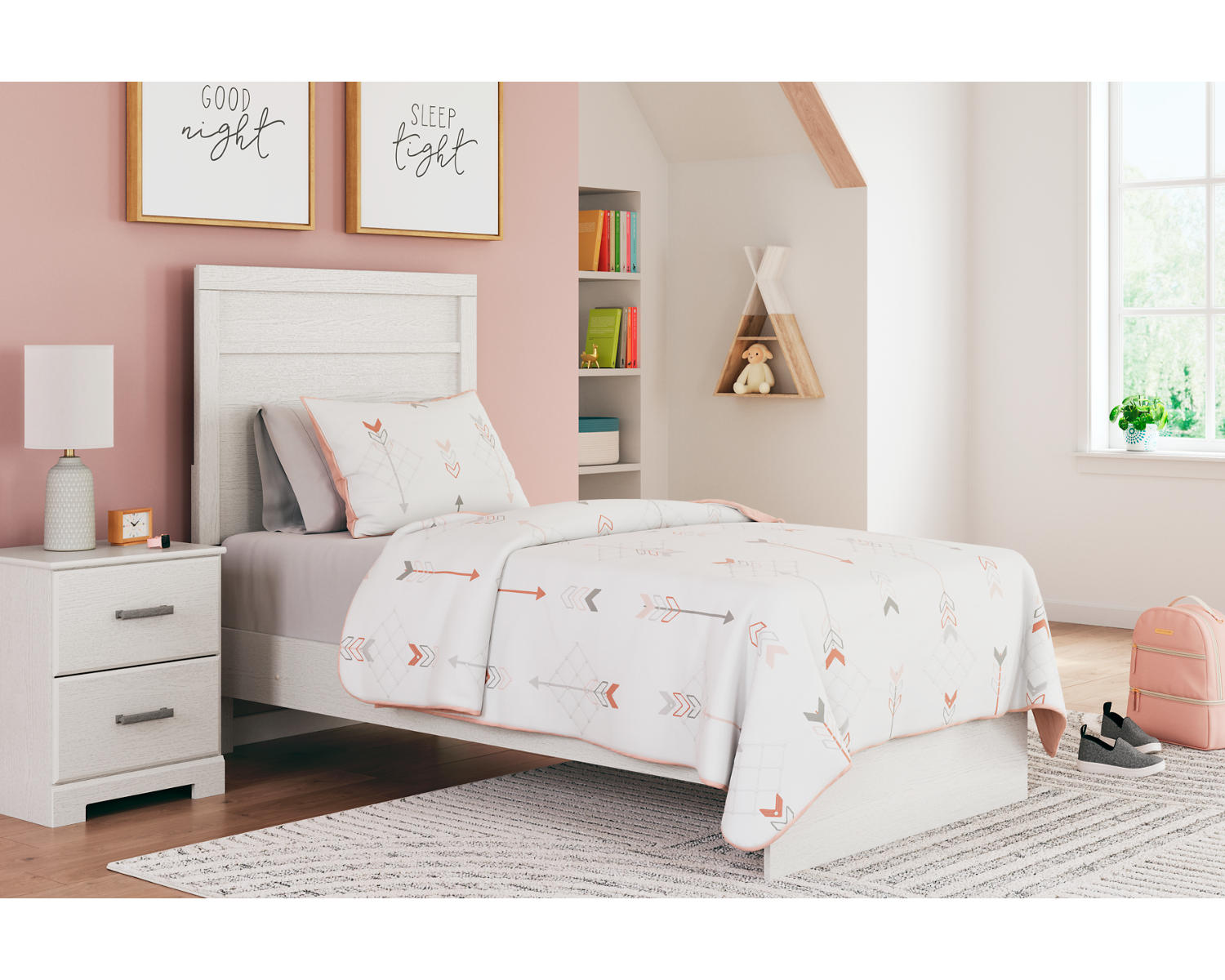 Stelsie Twin Panel Bed