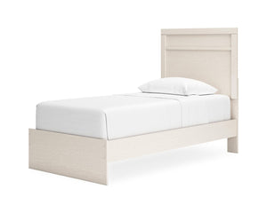 Cama individual con paneles, cómoda y espejo Stelsie