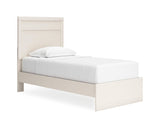 Cama individual con paneles, cómoda y espejo Stelsie