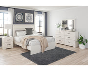 Stelsie Queen Panel Bed with Dresser, Mirror and Nightstand