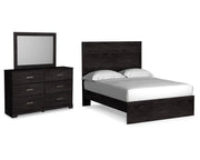 Belachime Full Panel Bed, Dresser and Mirror
