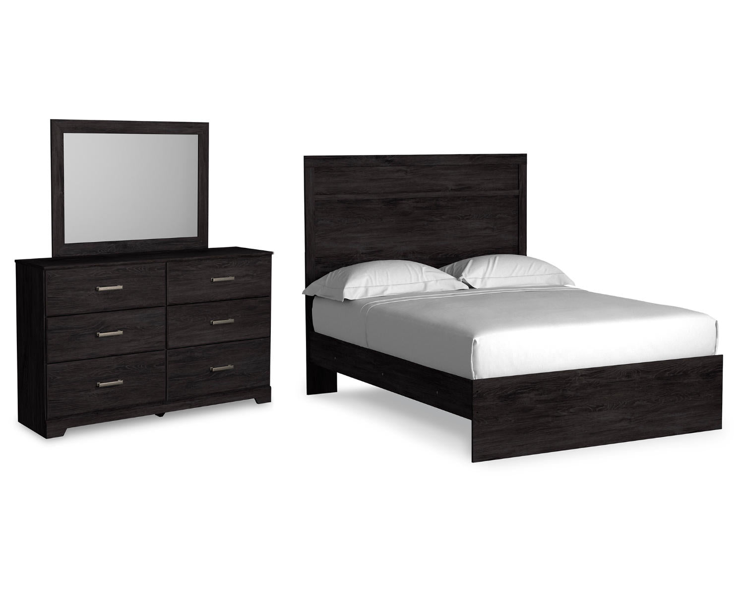 Belachime Full Panel Bed, Dresser and Mirror