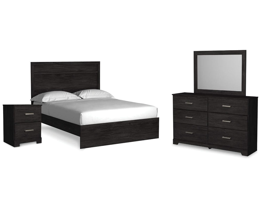 Belachime Queen Panel Bed, Dresser, Mirror, and Nightstand