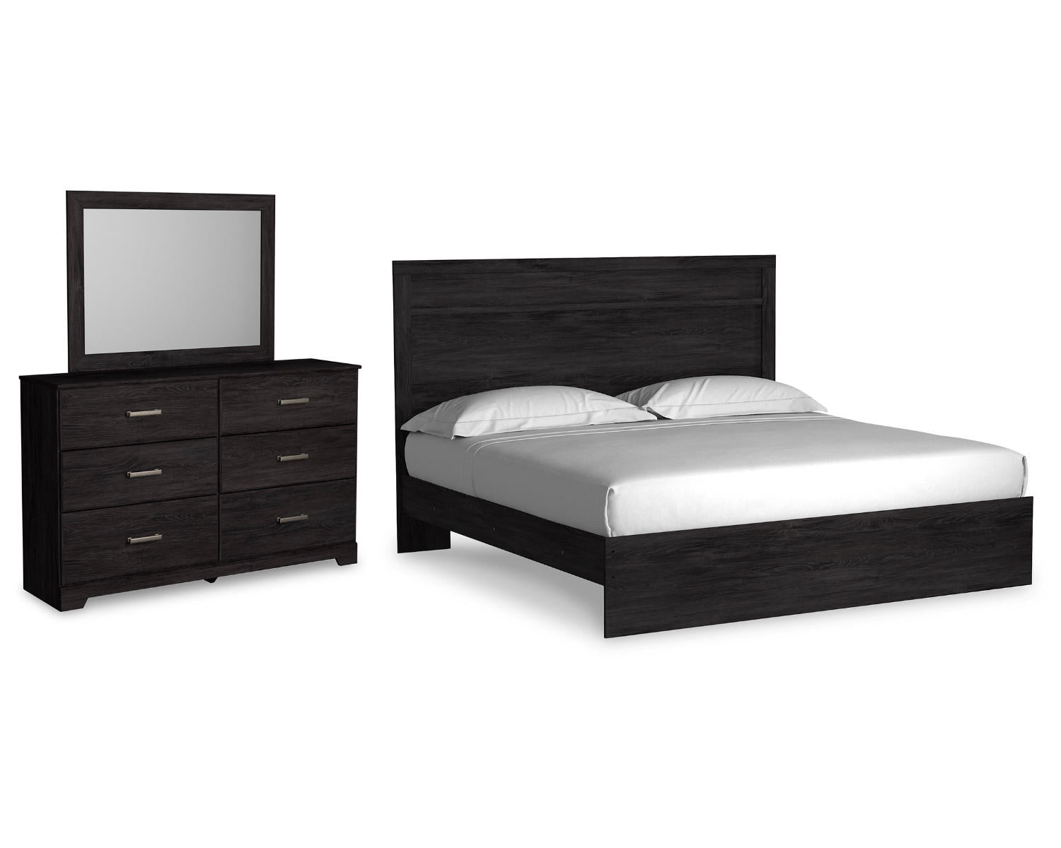Belachime King Panel Bed, Dresser and Mirror
