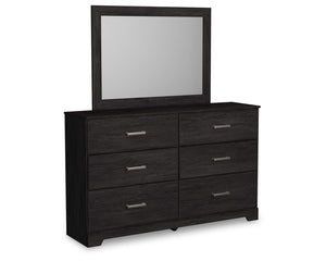 Belachime King Panel Bed, Dresser, Mirror, and Nightstand
