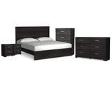 Belachime King Panel Bed, Dresser, Chest and 2 Nightstands