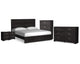 Belachime King Panel Bed, Dresser, Chest and 2 Nightstands
