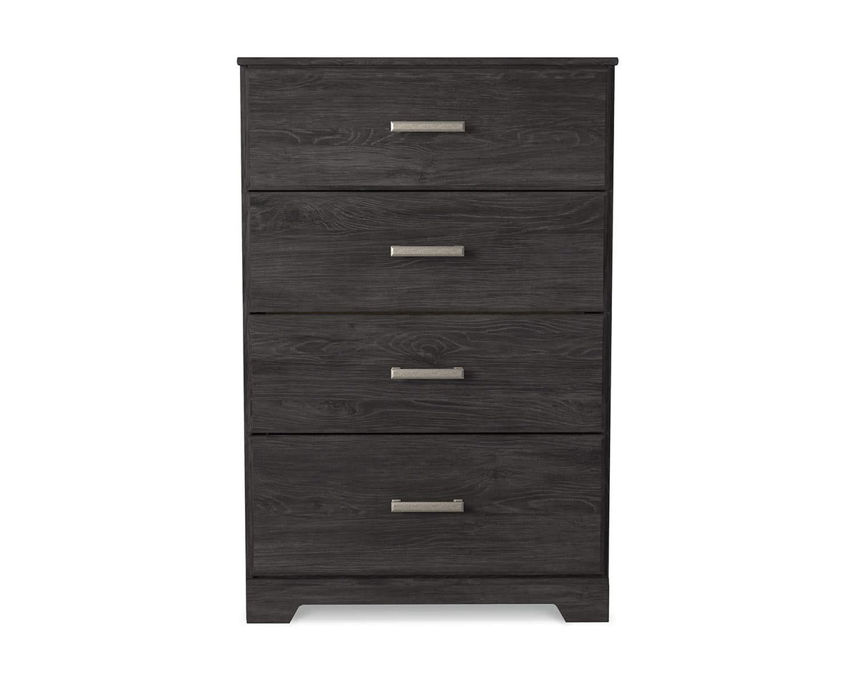Belachime King Panel Bed, Dresser, Chest and 2 Nightstands