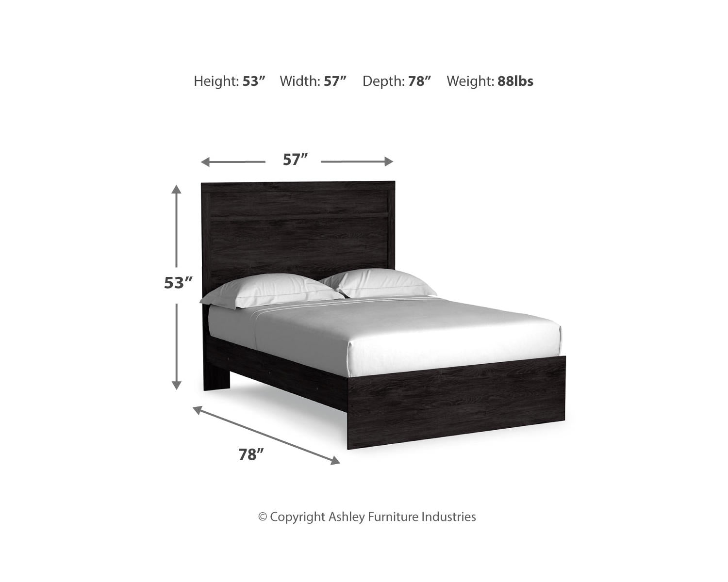 Belachime Full Panel Bed, Dresser and Mirror
