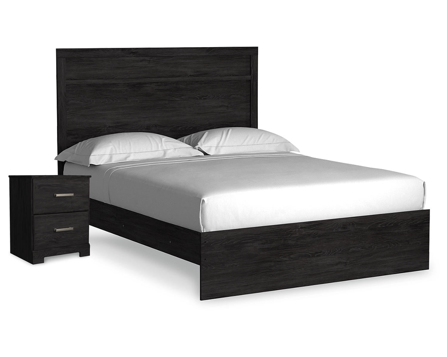 Belachime Queen Panel Bed and Nightstand