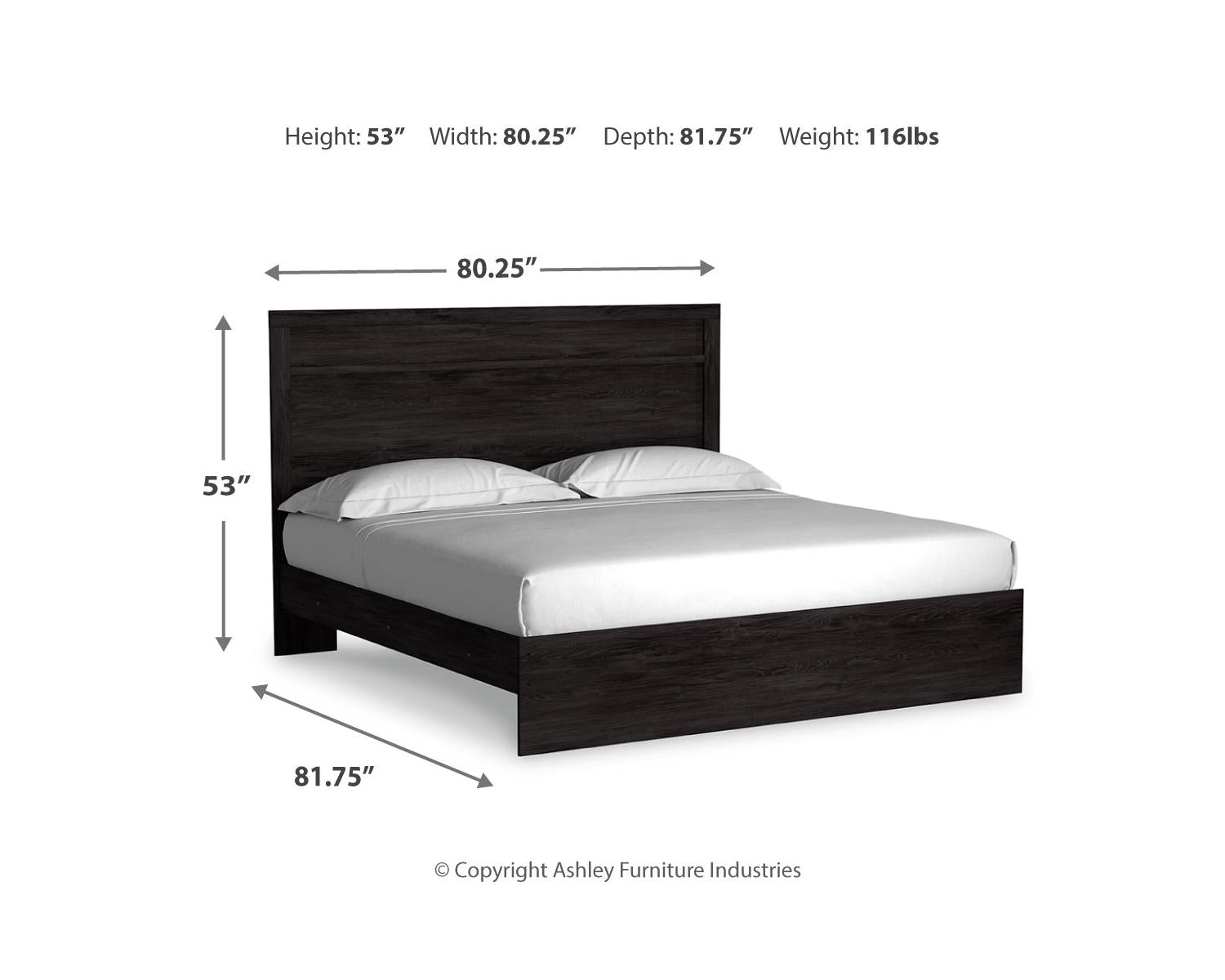 Belachime King Panel Bed, Dresser and Mirror