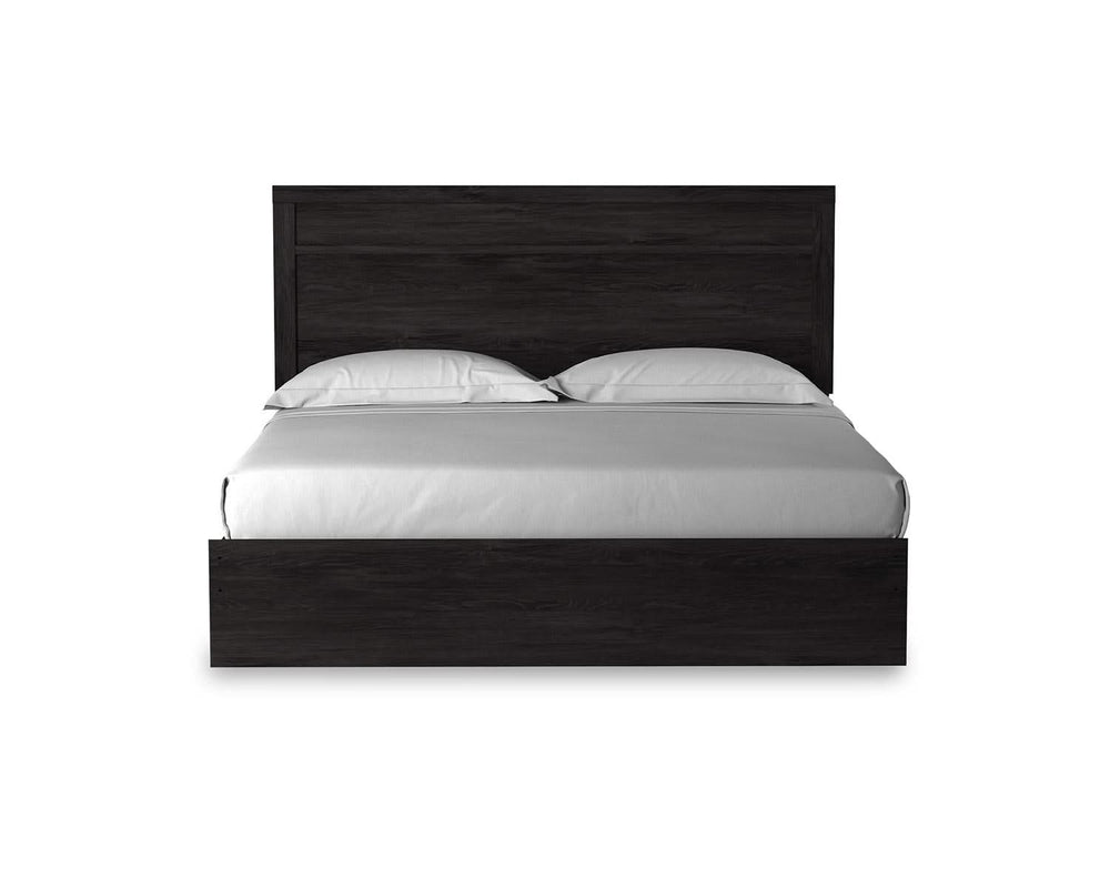 Belachime King Panel Bed and Nightstand