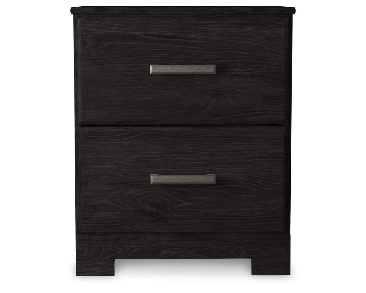 Belachime King Panel Bed and Nightstand