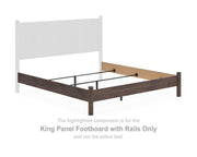 Pamytta King Panel Footboard with Rails
