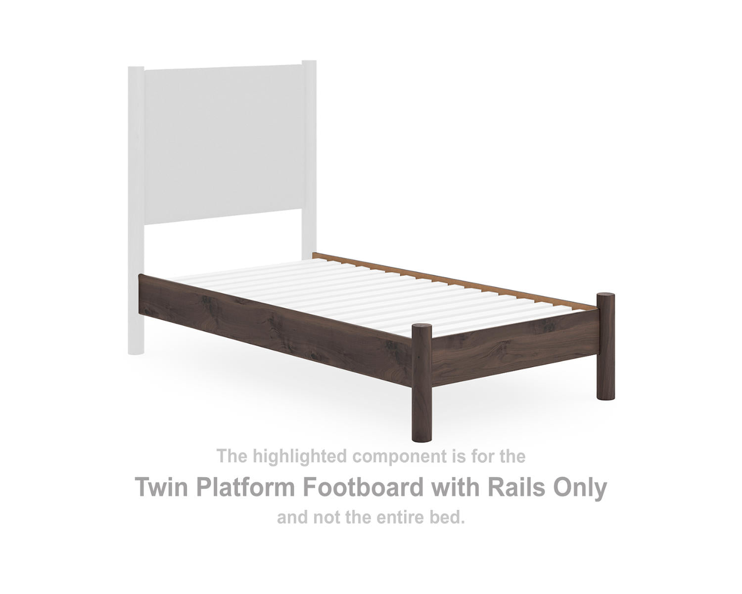 Pamytta Twin Platform Footboard with Rails