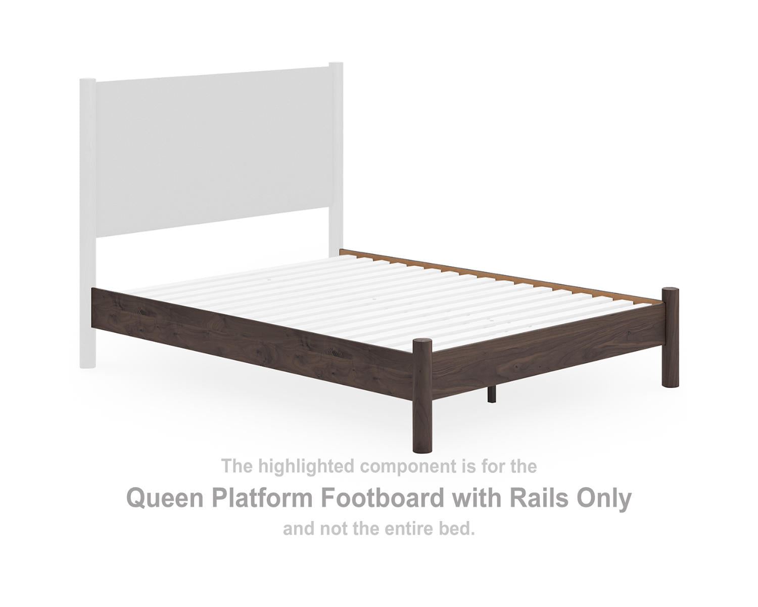 Pamytta Queen Platform Footboard with Rails