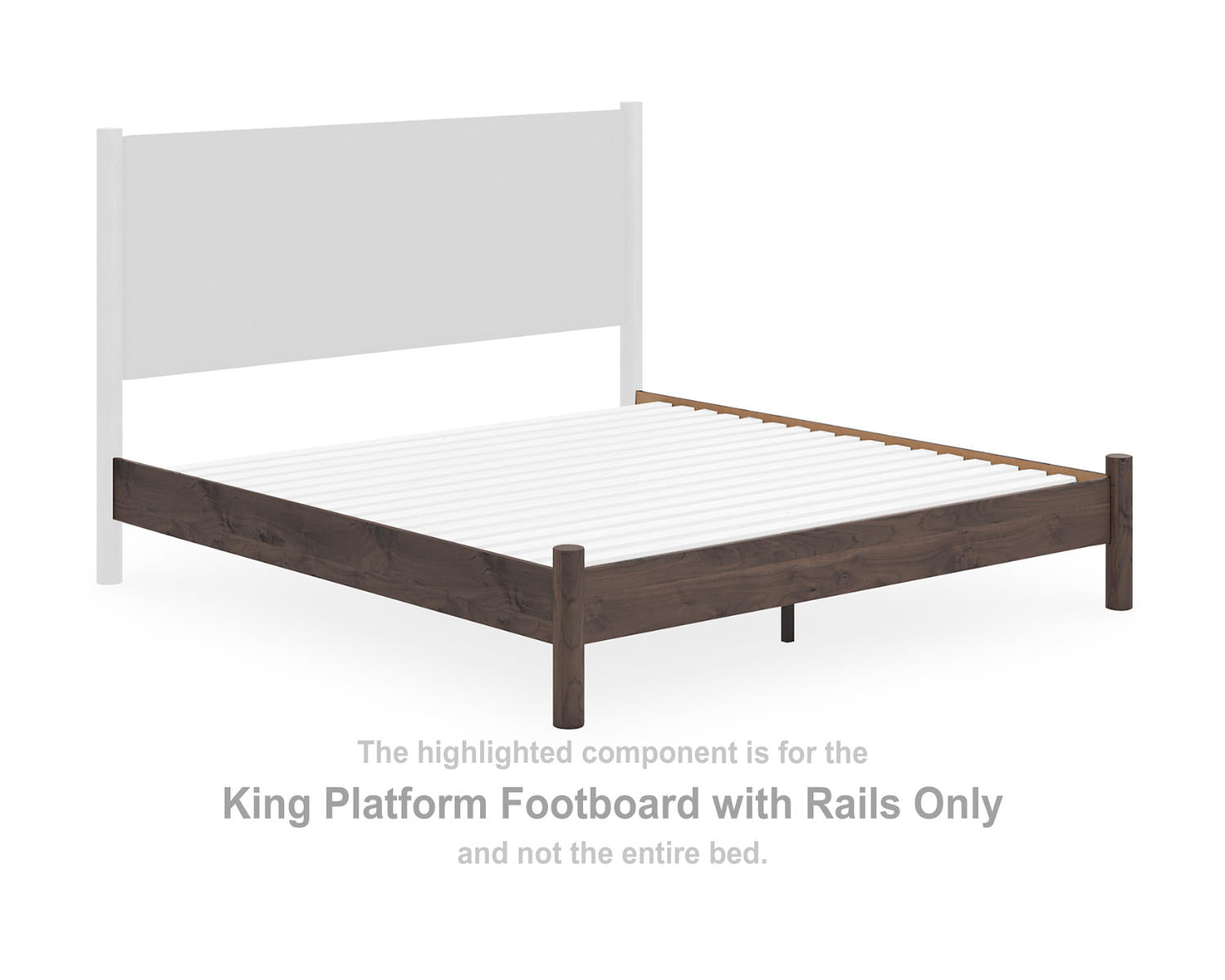 Pamytta King Platform Footboard with Rails