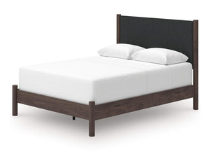 Cama Queen con paneles tapizados Pamytta