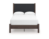Cama de plataforma con paneles tapizados Pamytta