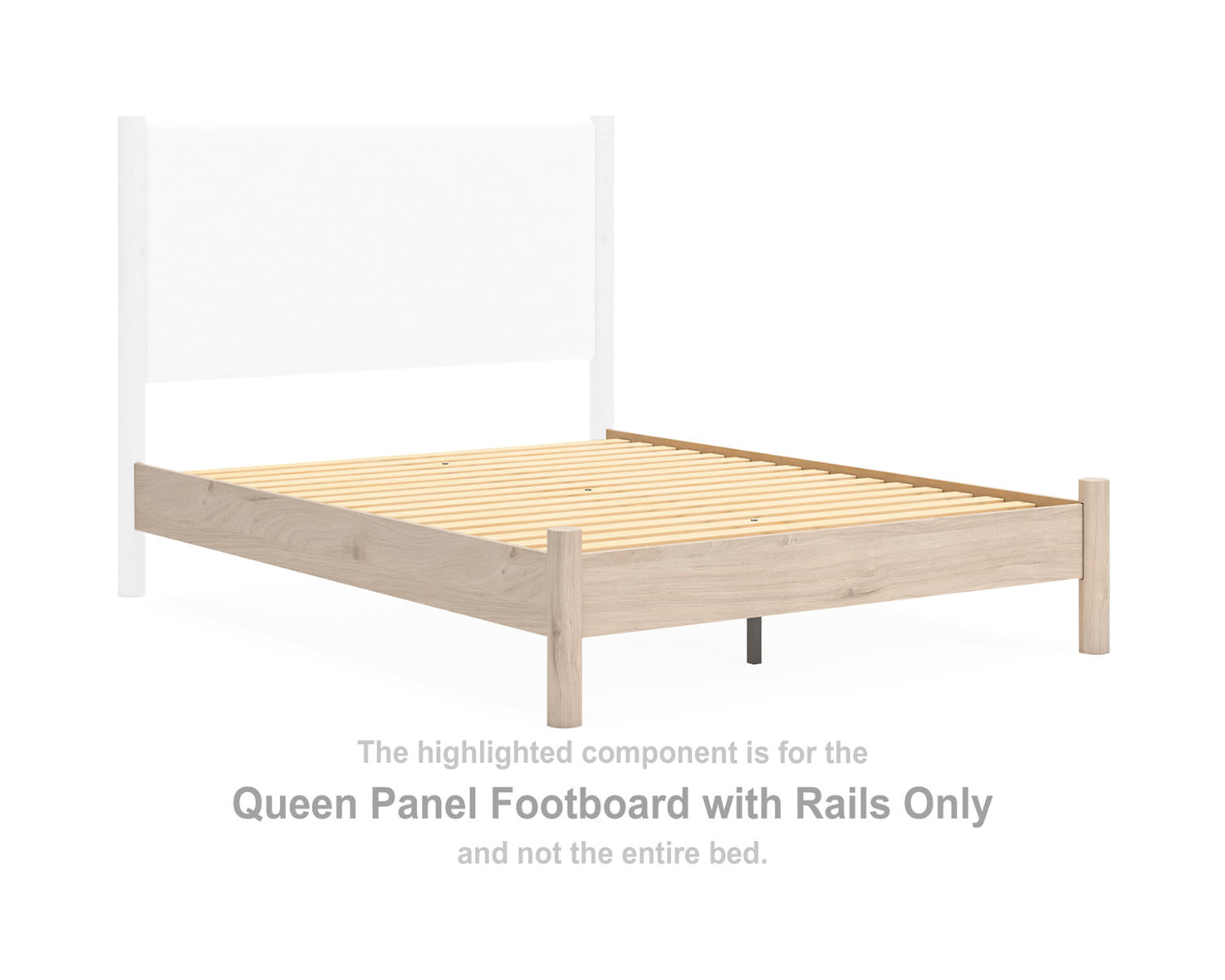 Cadmori Queen Panel Footboard with Rails