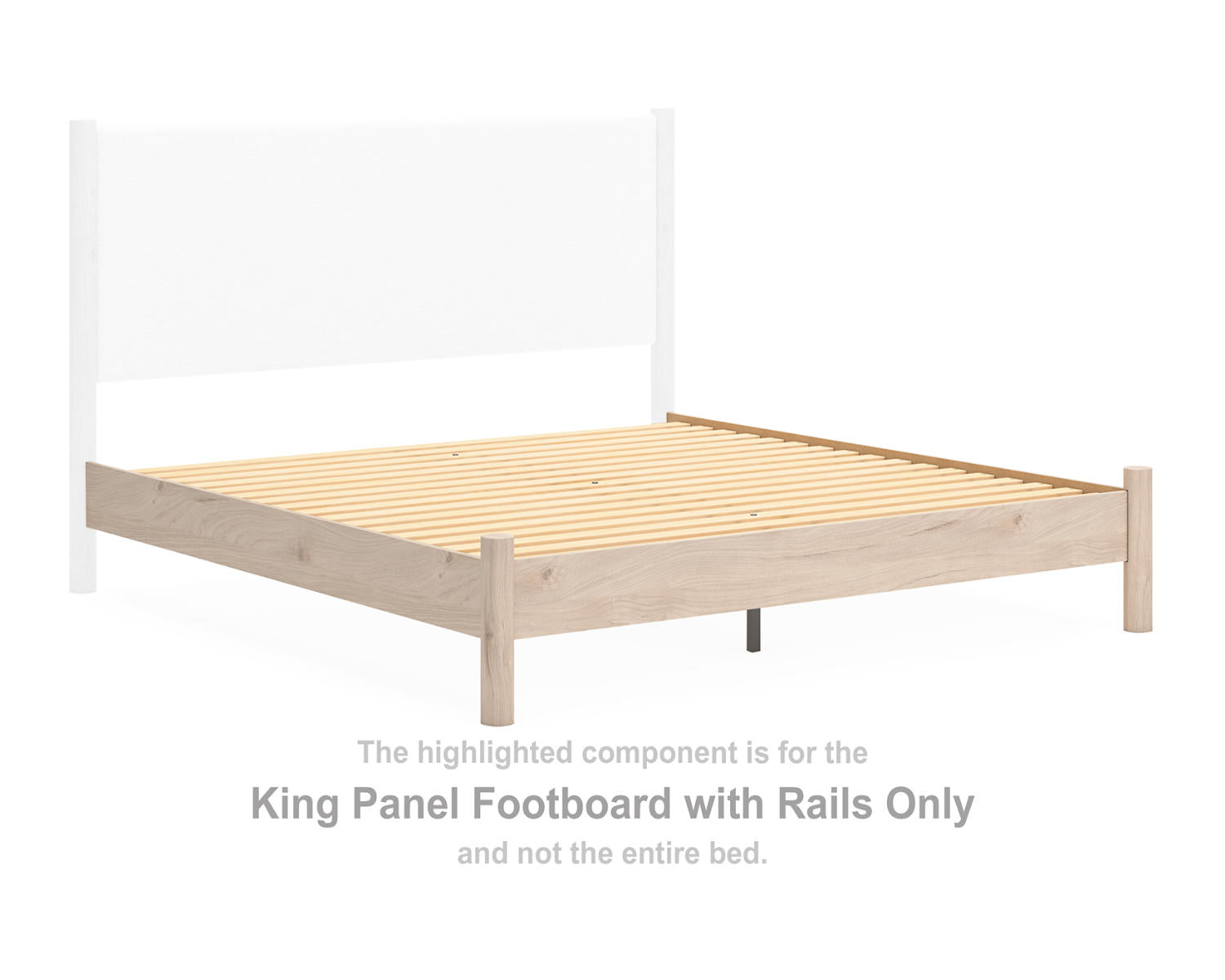 Cadmori King Panel Footboard with Rails