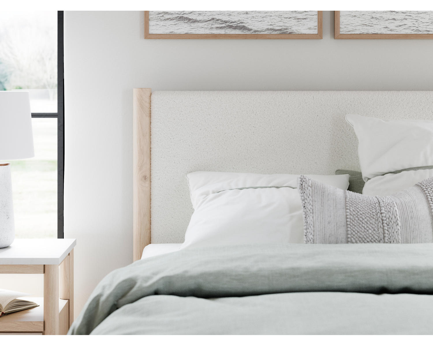 Cadmori Queen Upholstered Panel Bed