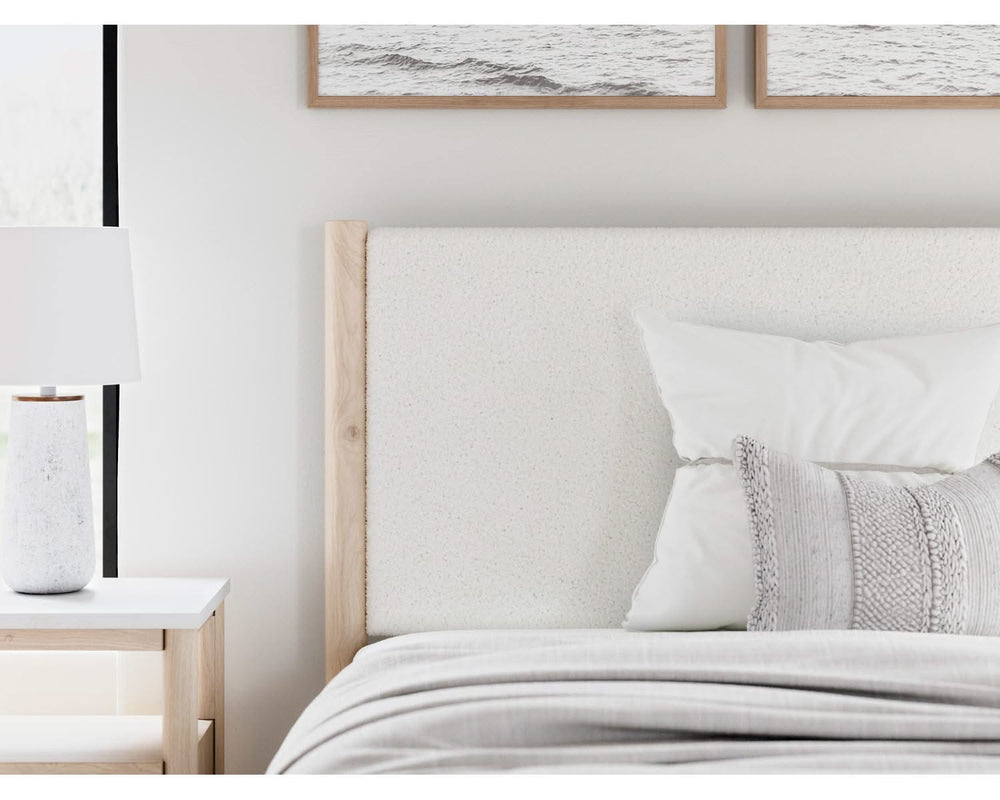 Cadmori Full Upholstered Panel Bed