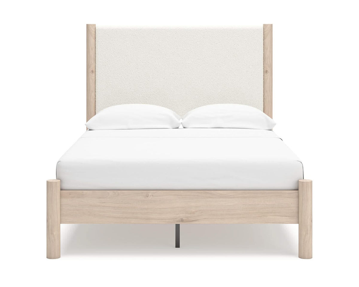 Cadmori Full Upholstered Panel Bed