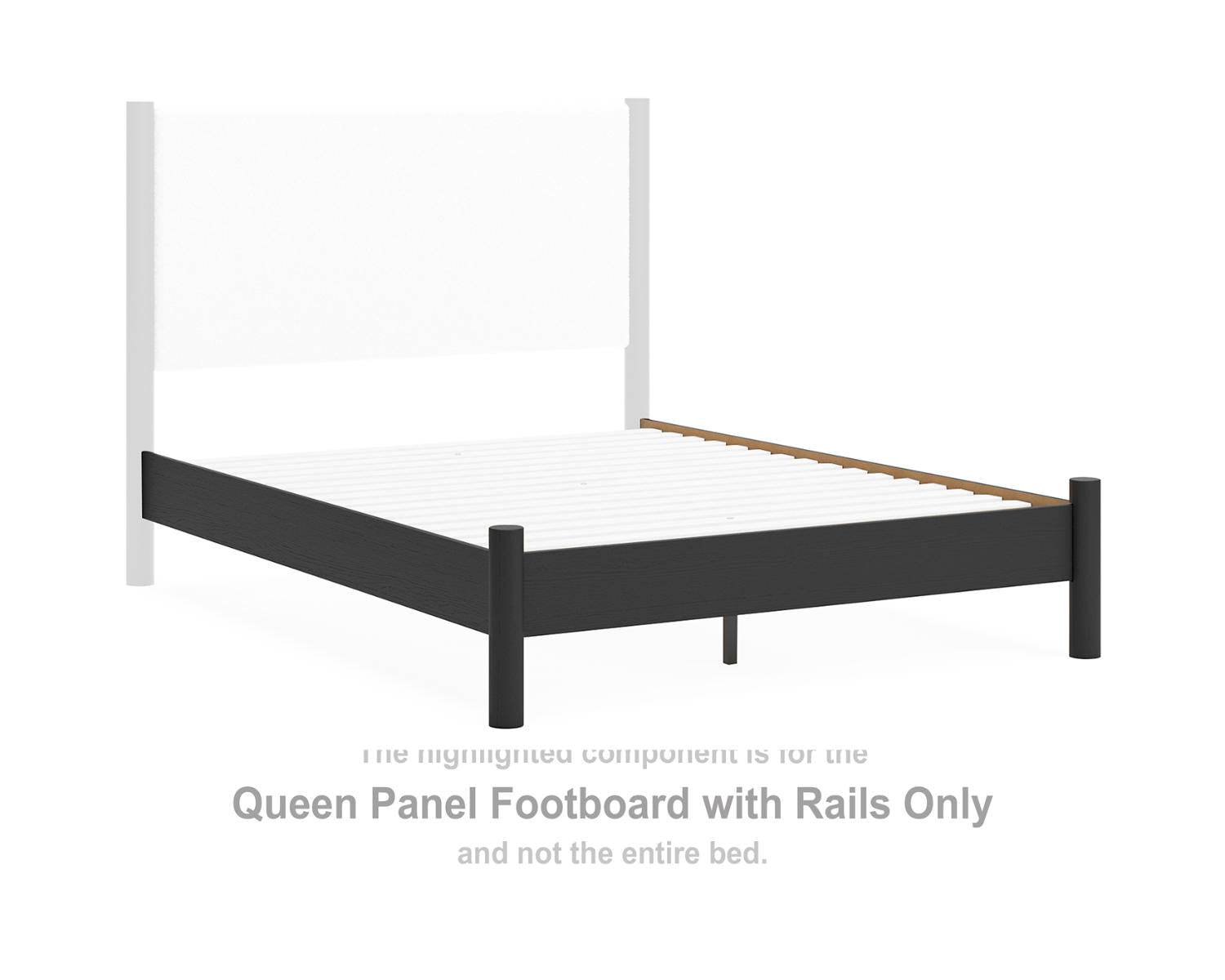 Cadmori Queen Panel Footboard with Rails