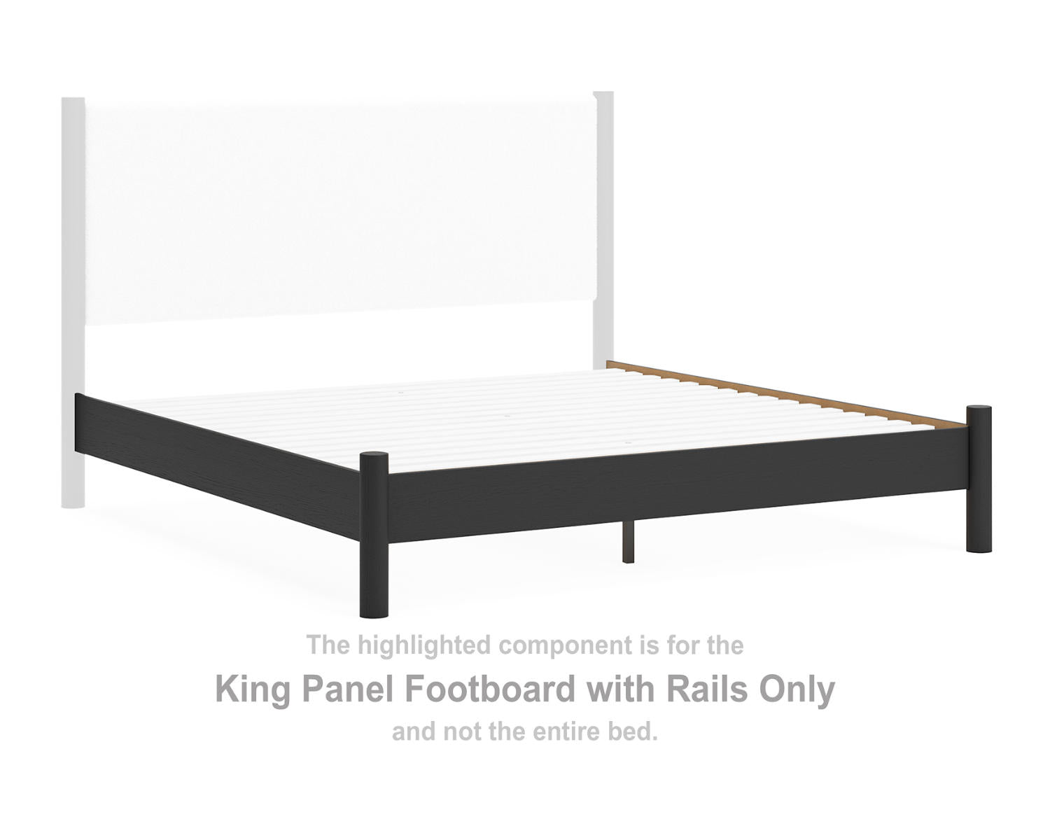 Cadmori King Panel Footboard with Rails